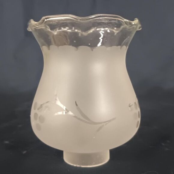 Frosted Glass Lamp Shade 1.63 In Base Fitter 5 In Height White Frosted Glass - Picture 1 of 8